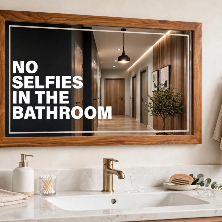 Mirror for bathroom wall